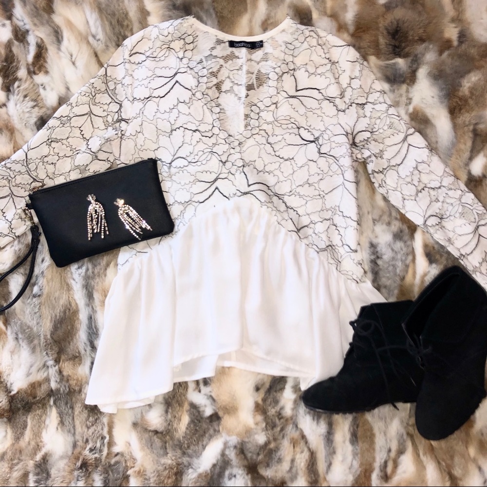 🤍🤍🤍 Floral Lace Top 🤍🤍🤍